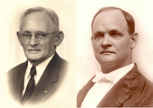 Left - R.T. Arthur, First WM, 1/1922 - 6/1922; Right - J. Whitehurst, First SW, and WM 6/1922 - 6/1923
