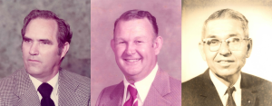 L - R: L.C. Russell, Jerry Culpepper, and Lon. R. Smith.